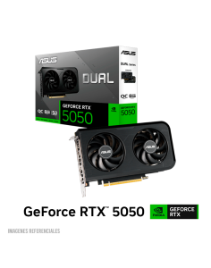 TARJETA DE VIDEO ASUS RTX 5050 8GB GDDR6 DUAL OC ( DUAL-RTX5050-O8G ) 128 BITS