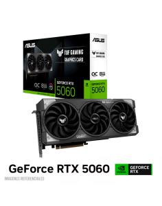 TARJETA DE VIDEO ASUS RTX 5060 TUF GAMING OC 8GB GDDR7 (90YV0N00-M0AA00) 128 BIT