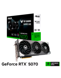 TARJETA DE VIDEO ASUS TUF GAMING RTX 5070 12GB GDDR7 OC EDITION ( TUF-RTX5070-O12G-GAMING ) 192 BIT
