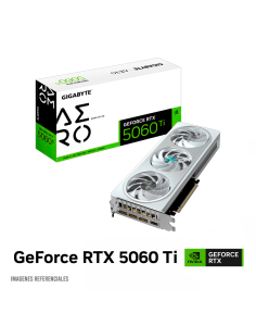 TARJETA DE VIDEO GIGABYTE GEFORCE RTX 5060TI 8GB AERO OC ( GV-N506TAERO OC-8GD ) 128 BITS