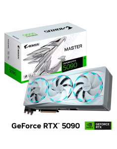 TARJETA DE VIDEO GIGABYTE GEFORCE RTX 5090 32GB GDDR7 AOURUS MASTER ICE ( GV-N5090AORUSM ICE-32GD 1.0 ) 512 BIT