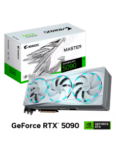 TARJETA DE VIDEO GIGABYTE GEFORCE RTX 5090 32GB GDDR7 AOURUS MASTER ICE ( GV-N5090AORUSM ICE-32GD 1.0 ) 512 BIT