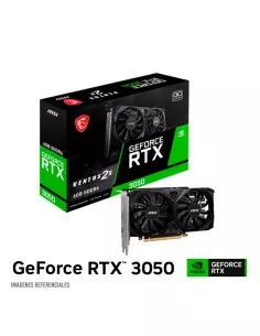 TARJETA DE VIDEO MSI GEFORCE NVIDIA RTX 3050 VENTUS 2X 6GB OC GDDR6 (912-V812-016) 96 BITS