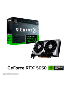 TARJETA DE VIDEO MSI RTX 5050 VENTUS 2X OC 8GB GDDR6 (912-V538-020) 128 BIT