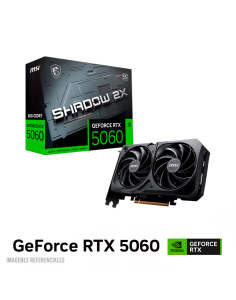 TARJETA DE VIDEO MSI RTX 5060 8GB GDDR7 SHADOW 2X OC ( 912-V537-038 ) 128 BIT