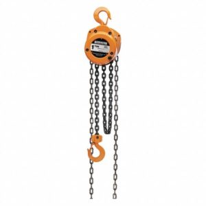 Tecle de cadena manual capacidad 2000 lb l 14-9/16 pulgadas harrington