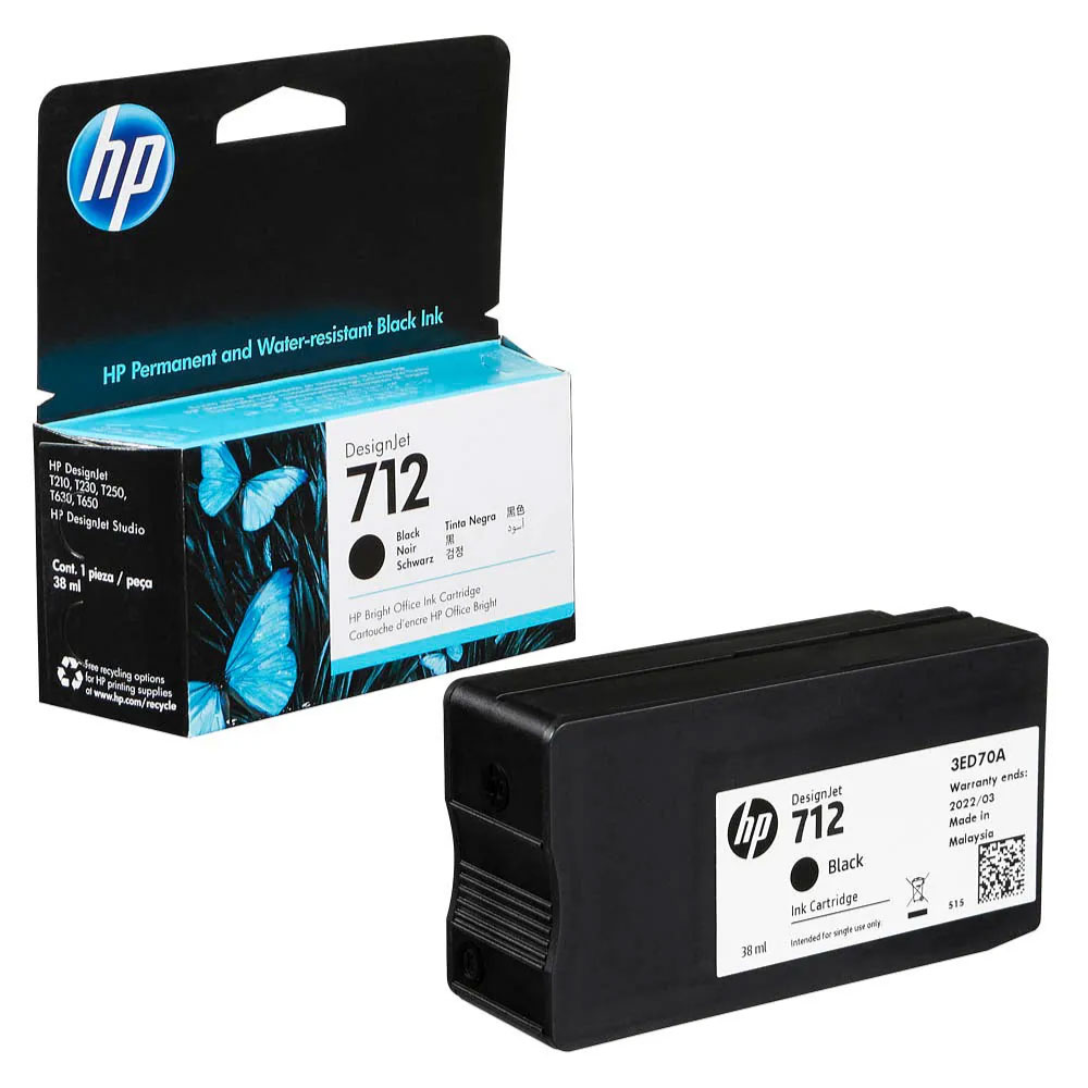 Tinta Hp 3ED71A (712A) 80Ml Black Original | Dataplus