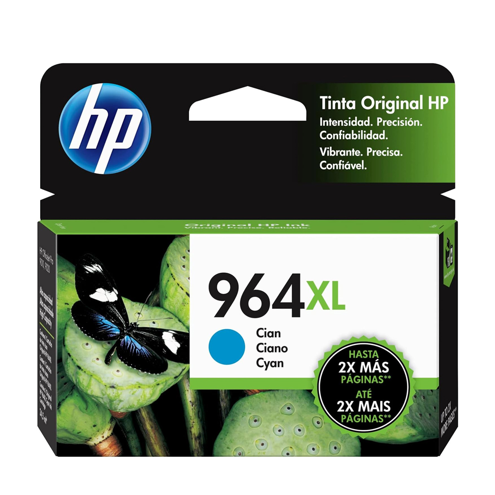Tinta Hp 3Ja54Al (964Xl) Cyan (Ojp 9010) 1,600 Pgs | Dataplus