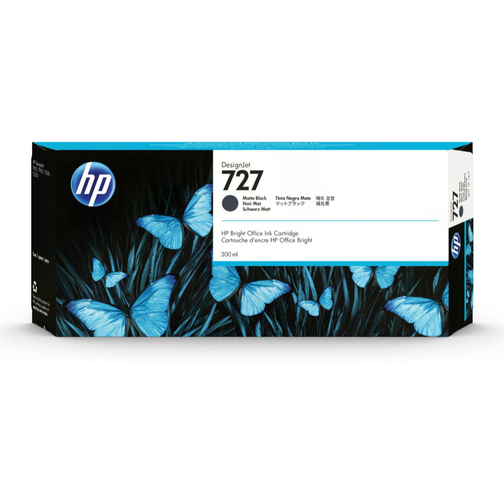 Tinta HP (727A) C1Q12A Matte Black Original | Dataplus