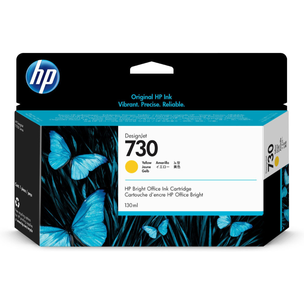 Tinta HP (730) P2V64A Yellow Original | Dataplus