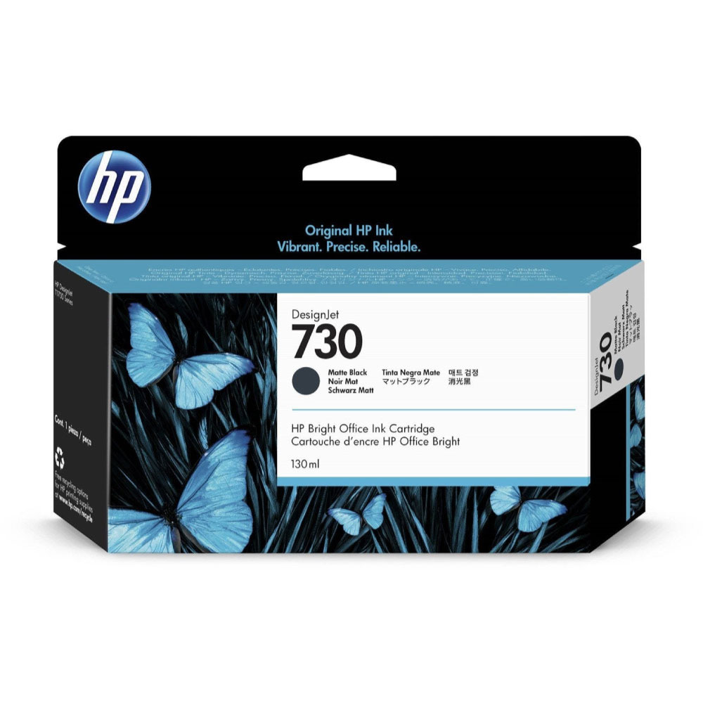 Tinta HP (730) P2V65A Matte Black Original | Dataplus