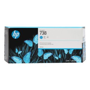 Tinta HP (738) 676M6A Cyan 300ml Original | Dataplus