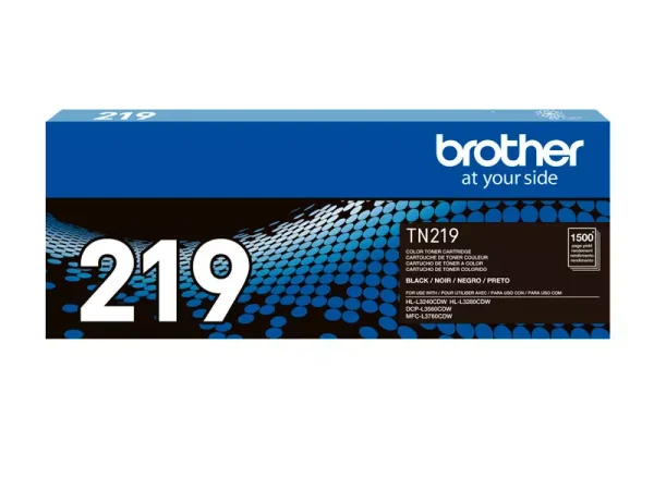 Toner Brother TN-219BK Black 1.5K pag. para L3560, L3760, L3280