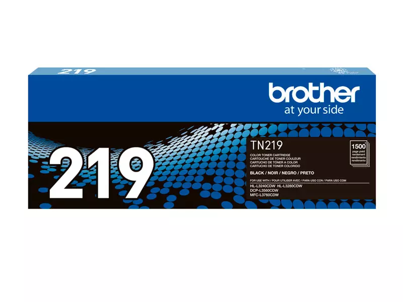 Toner Brother TN-219BK Black 1.5K pag. para L3560, L3760, L3280