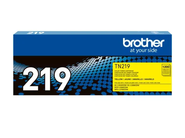 Toner Brother TN-219Y Yellow 1.2K pag. para L3560, L3760 y L3280