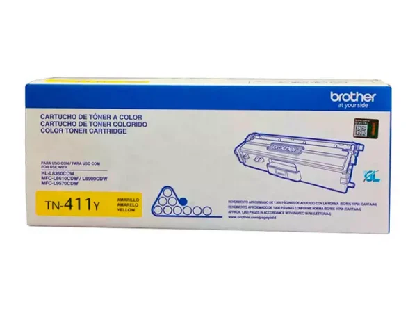 Toner Brother TN-411Y Yellow 1.8K Pag. para MFC-L8900CDW