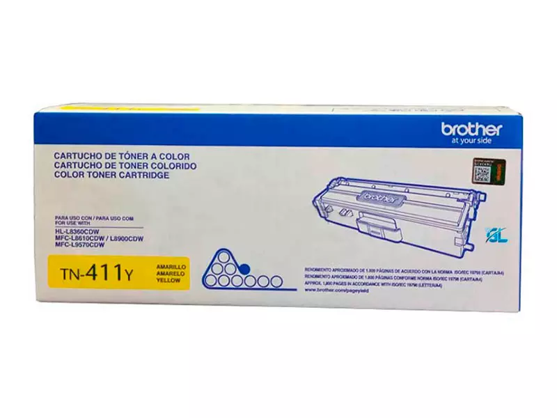 Toner Brother TN-411Y Yellow 1.8K Pag. para MFC-L8900CDW