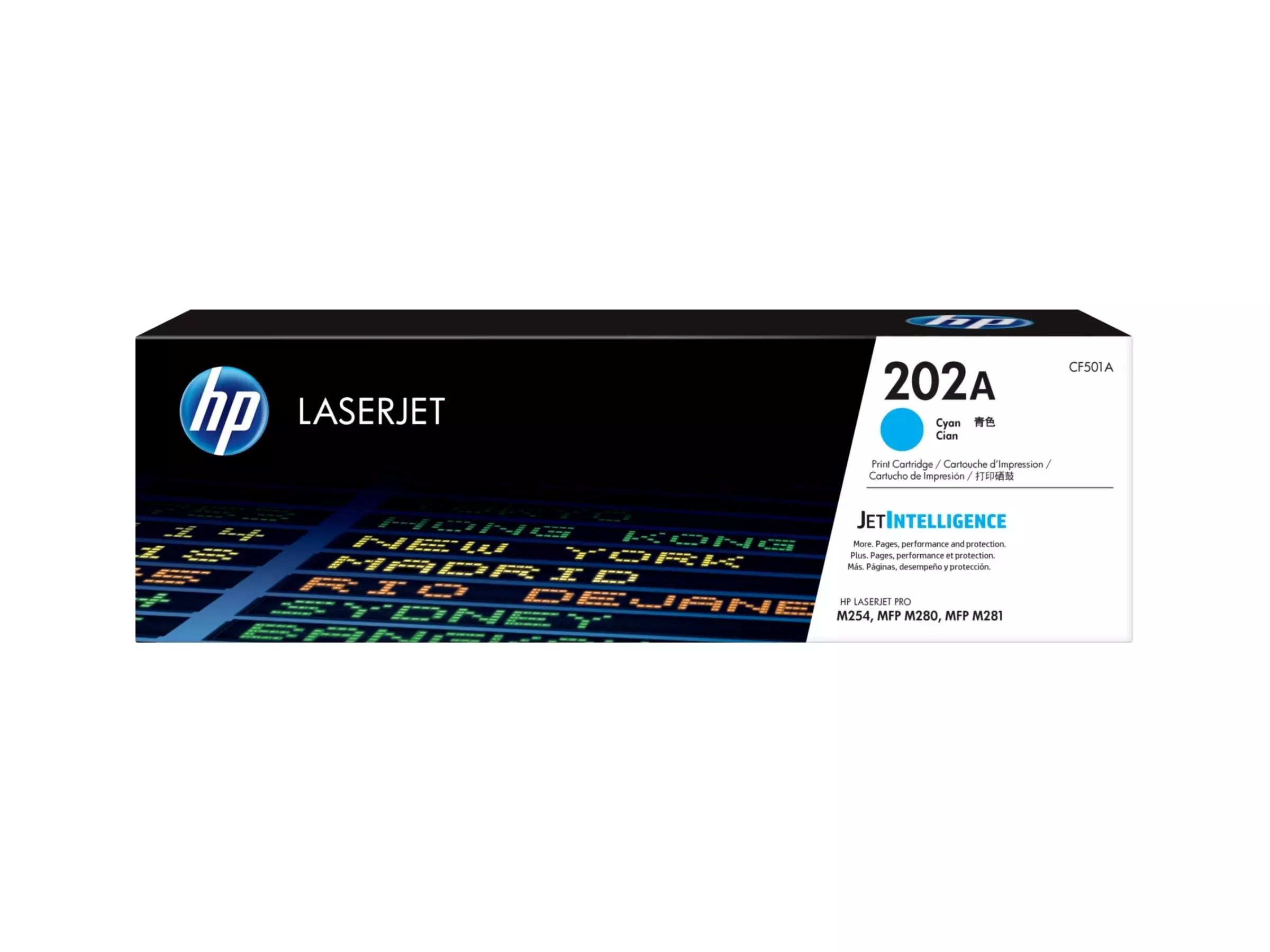 TONER HP 202A CIAN (CF501A) LASERJET M254/M281 1300 PAG.