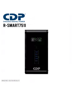 UPS CDP (R-SMART751I) 750VA|375W 10 SALIDAS|AUTONOMIA 20MIN NEGRO